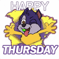 Good Morning Happy Thursday Smiling Winking Chipmunk GIF