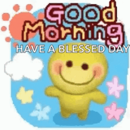 Smiley Emoji Good Morning Have A Blessed Day GIF