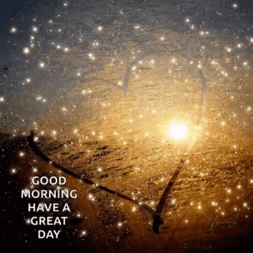 Good Morning Have A Great Day Sparkling Heart GIF
