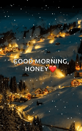 Good Morning Honey Happy Winter Saturday GIF
