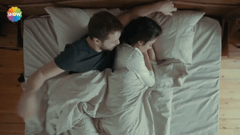 Good Morning Hug In Bed GIF