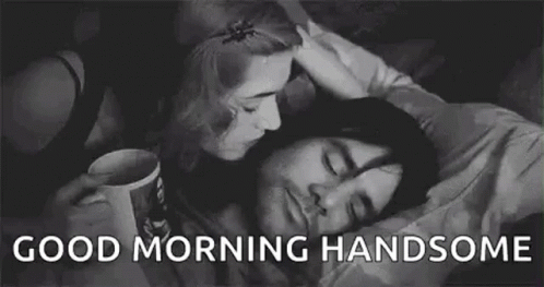 Good Morning Husband Bringing Coffee In Bed GIF
