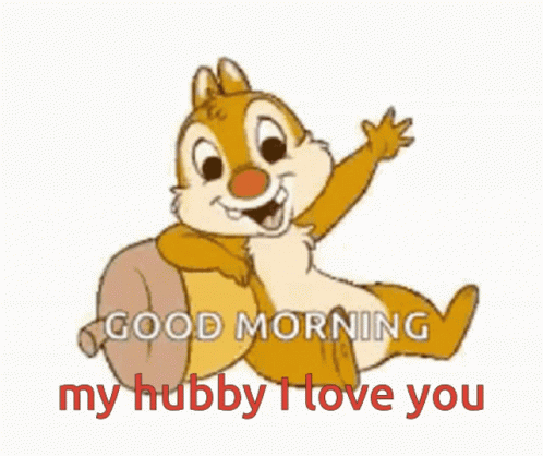 Cute Disney Good Morning Husband While Waving GIF