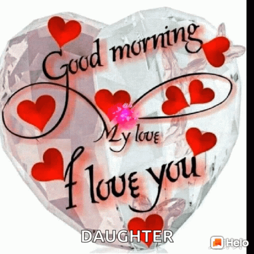 Good Morning Husband In A Glittering Heart GIF