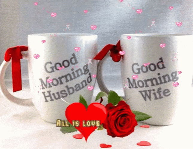 Good Morning Husband Written In A Cup GIF