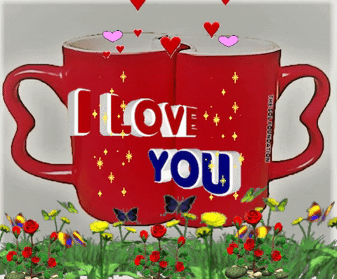 Good Morning I Love You Couple Mug GIF