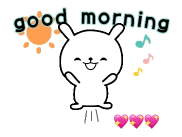 Good Morning In Sign Language Bunny Hop GIF