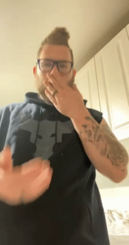 Good Morning In Sign Language Cool Guy GIF