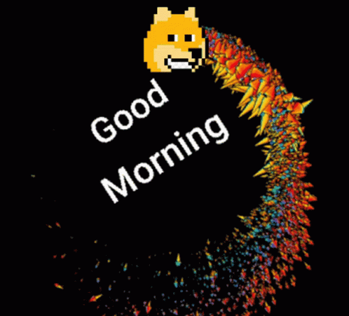 Good Morning In Sign Language Doge Rainbow GIF
