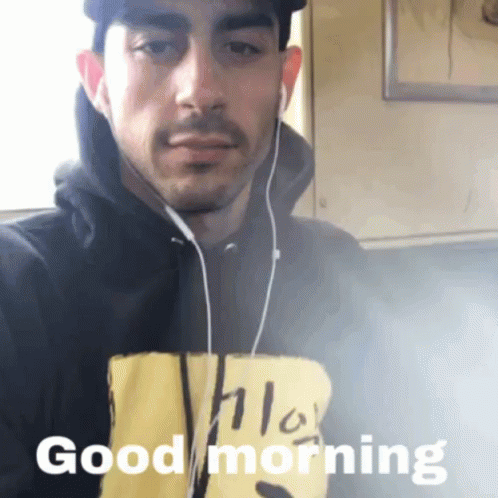 Good Morning In Sign Language Hat Guy GIF