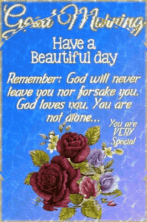 Good Morning Inspirational Beautiful Day Rose GIF