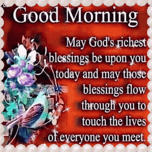 Good Morning Inspirational Text Design GIF