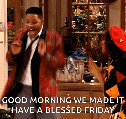 Good Morning It's Friday Dance Will Smith GIF