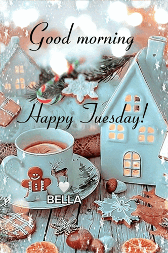 Good Morning It's Tuesday Ginger Bread GIF
