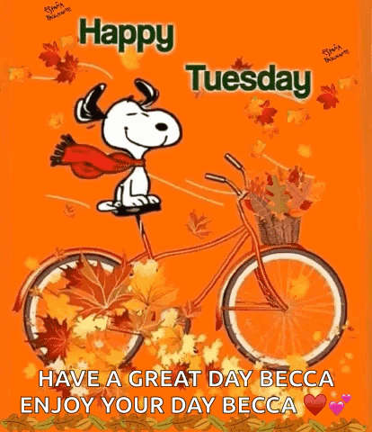 Good Morning It's Tuesday Happy Snoopy GIF