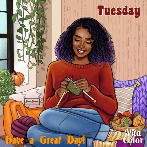 Good Morning It's Tuesday Pretty Girl Weaving GIF