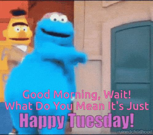 Good Morning Its Only Tuesday Gif GIF