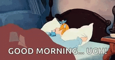 Good Morning Lazy Saturday Cinderella Sleeping GIF