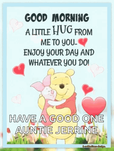 Good Morning Little Hug Enjoy Your Day GIF