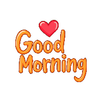 Good Morning Love Heart Sticker GIF
