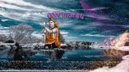 Good Morning Man in Water