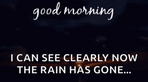Good Morning Message with Sunset