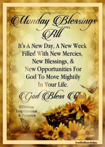 Good Morning Monday Blessings All GIF | GIFDB.com