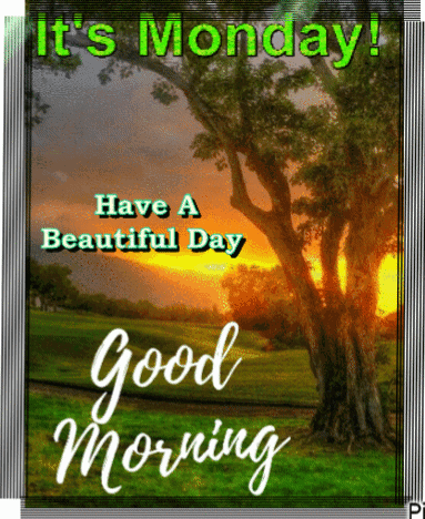 Good Morning Monday Blessings Beautiful Day GIF