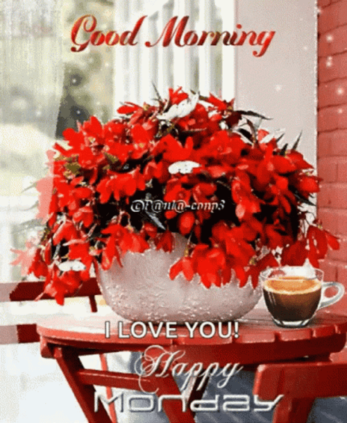 Good Morning Monday Blessings I Love You  GIF