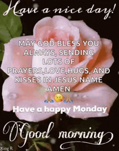 Good Morning Monday Blessings Nice Day GIF