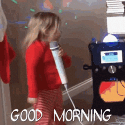 Good Morning Monday Funny Of Baby Singing GIF