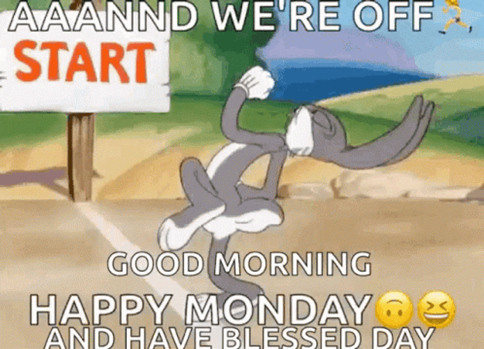 Good Morning Monday Funny Of Bugs Bunny GIF