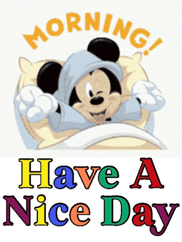 Good Morning My Friend Mickey Mouse GIF