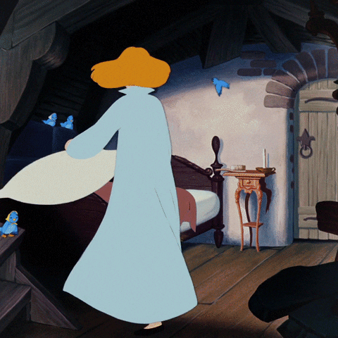 Good Morning Princess Cinderella Happy Dance GIF