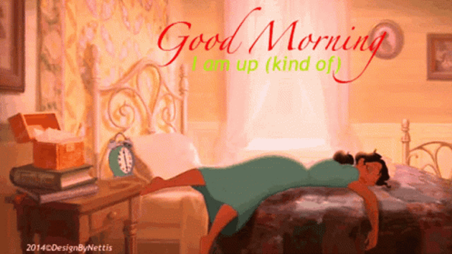 Good Morning Princess Lazy GIF