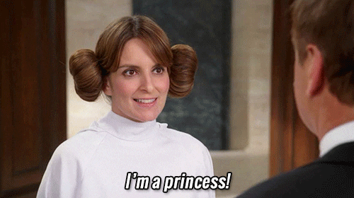 Good Morning Princess Leia Parody Tina Fey GIF