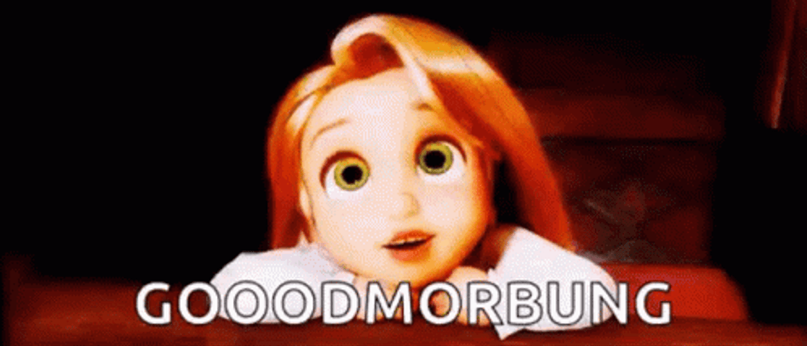 Good Morning Princess Rapunzel Tangled Movie GIF