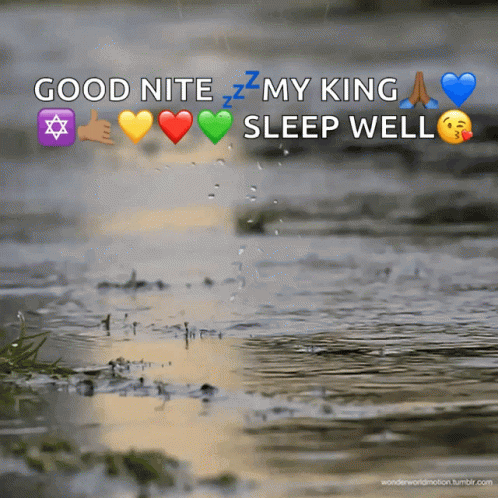 Good Morning Rainy Day Puddle My King GIF