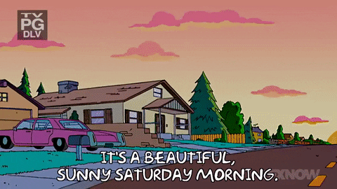 Good Morning Saturday The Simpsons GIF