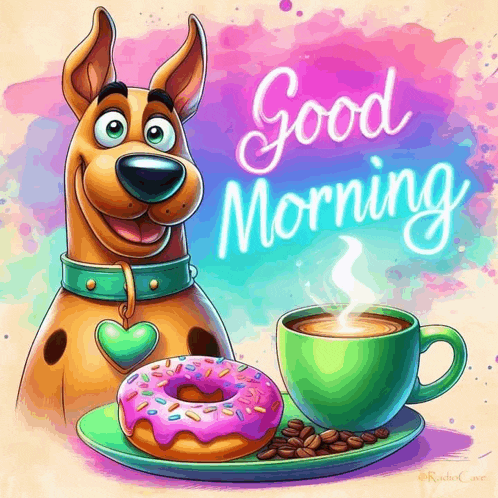 Good Morning Scooby Doo Meme GIF