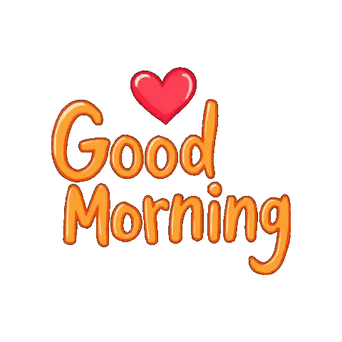 Good Morning Sign With Heart