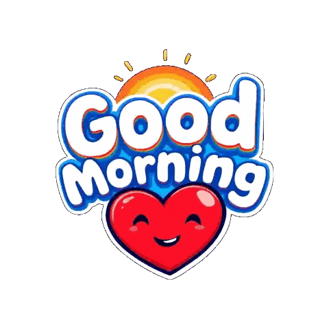 Good Morning Smiling Heart Sun