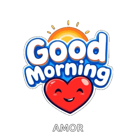 Good Morning Smiling Heart with Sun