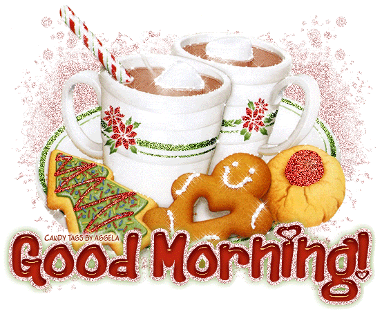 Good Morning Snow Coffee Biscuits GIF
