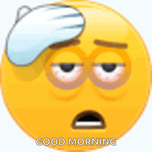 Good Morning Stress Emoji GIF
