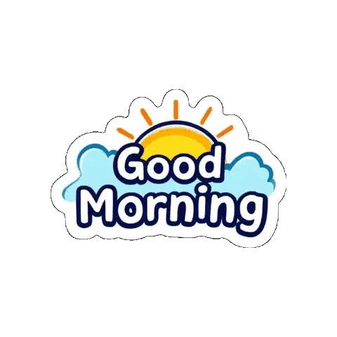 Good Morning Sun Sticker