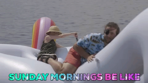 Good Morning Sunday Chaotic Beach Day GIF