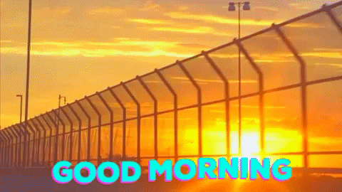 Good Morning Sunrise Car Ride Travel GIF