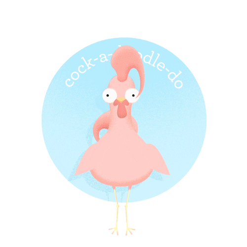 Good Morning Sunrise Rooster Cock A Doodle Do GIF