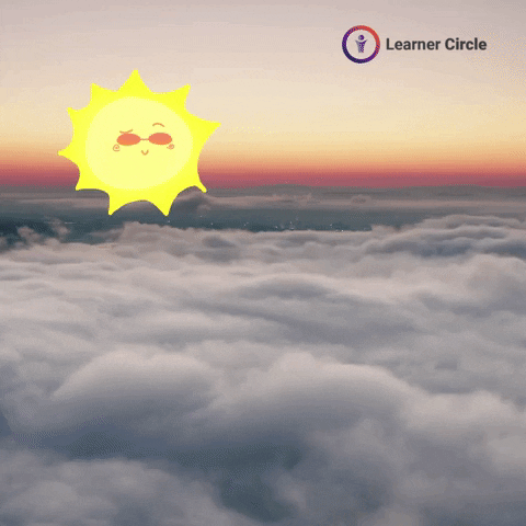Good Morning Sunrise Success Clouds Sun GIF